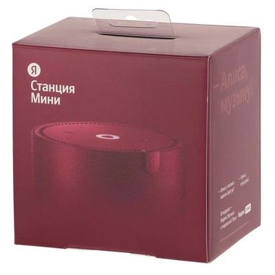 Яндекс.Станция Мини без часов (Красный гранат)