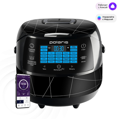 Мультиварка | Polaris PMC 5017 Wi-Fi IQ Home (Черный)