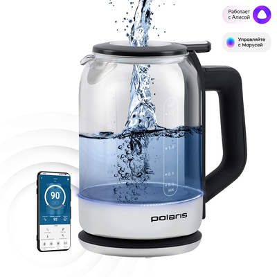 Чайник | Polaris PWK 1720CGLD Wi-Fi IQ Home (Белый)