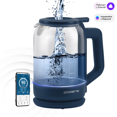 Чайник | Polaris PWK 1720CGLD Wi-Fi IQ Home (Синий)