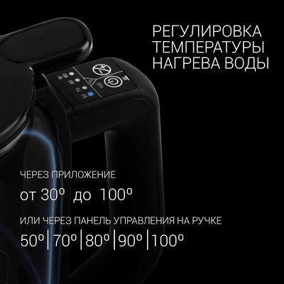 Чайник | Polaris PWK 1720CGLD Wi-Fi IQ Home (Черный)